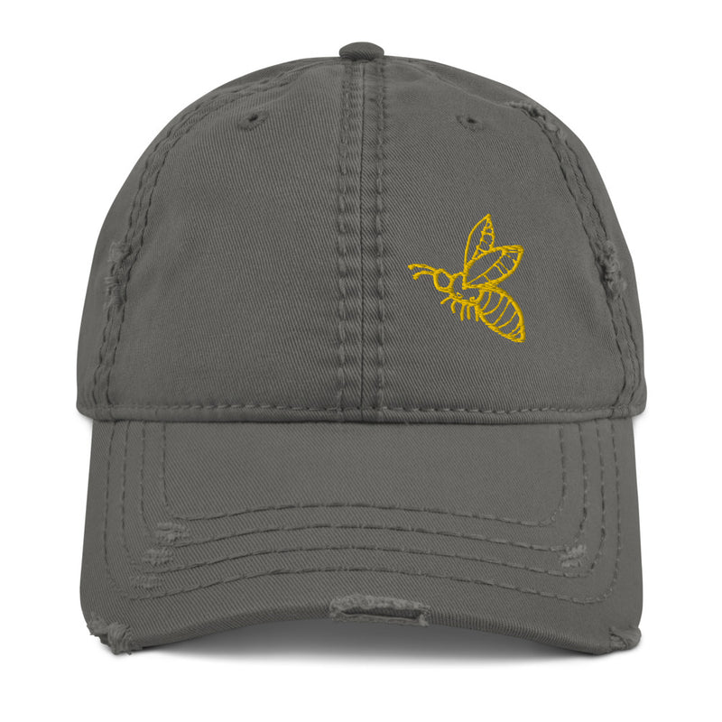 Bee Distressed Dad Hat