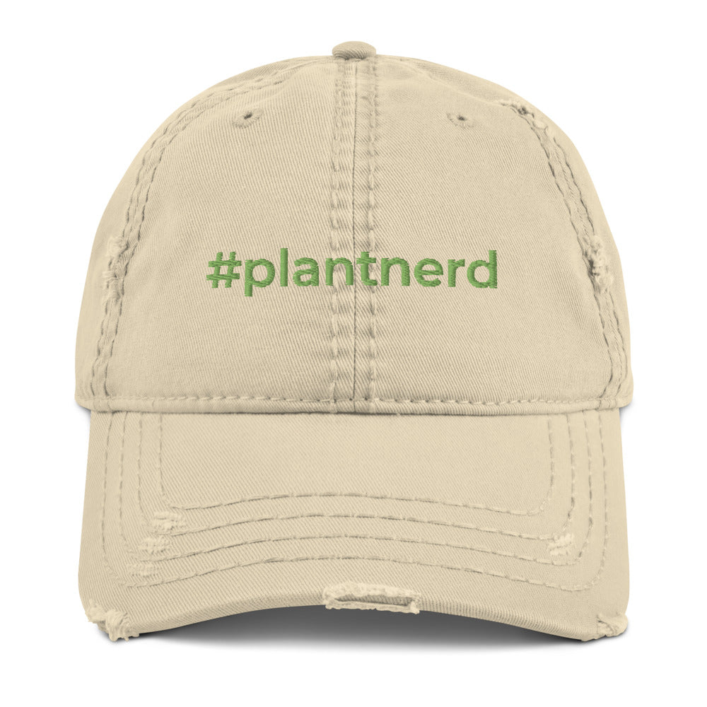 #plantnerd Distressed Dad Hat