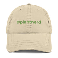 #plantnerd Distressed Dad Hat