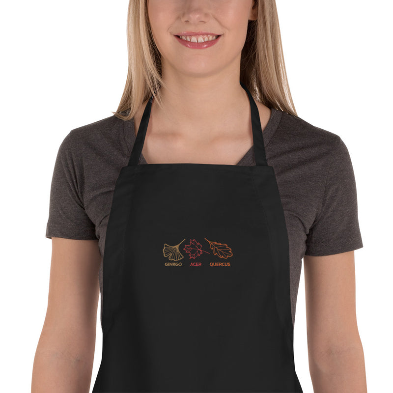 Hand-drawn Bee Icon Embroidered Apron