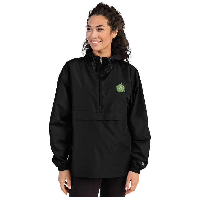 Bee Embroidered Champion Packable Jacket