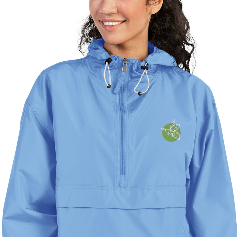 Bee Embroidered Champion Packable Jacket
