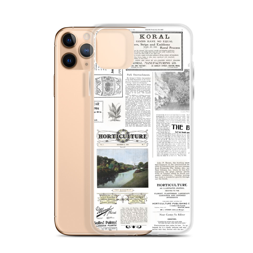 Vintage Horticulture Magazine iPhone Case