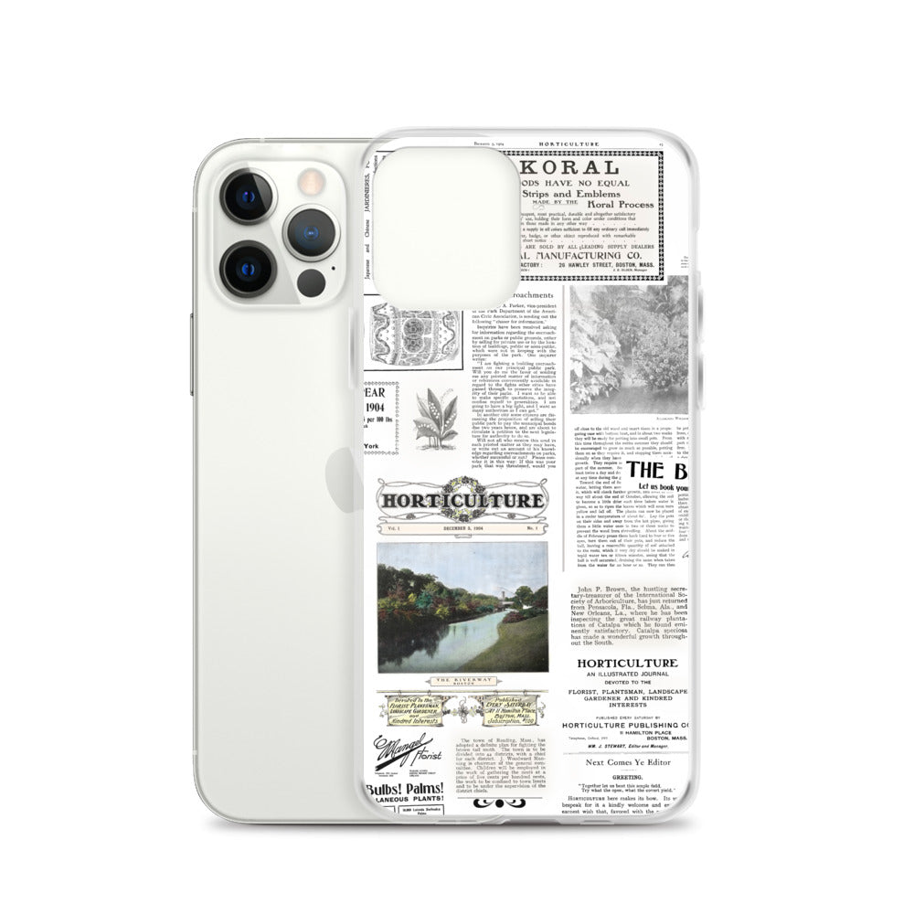 Vintage Horticulture Magazine iPhone Case