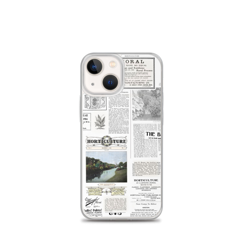 Vintage Horticulture Magazine iPhone Case