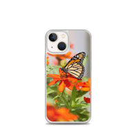 Monarch on Zinnia iPhone Case