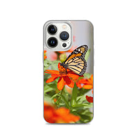 Monarch on Zinnia iPhone Case