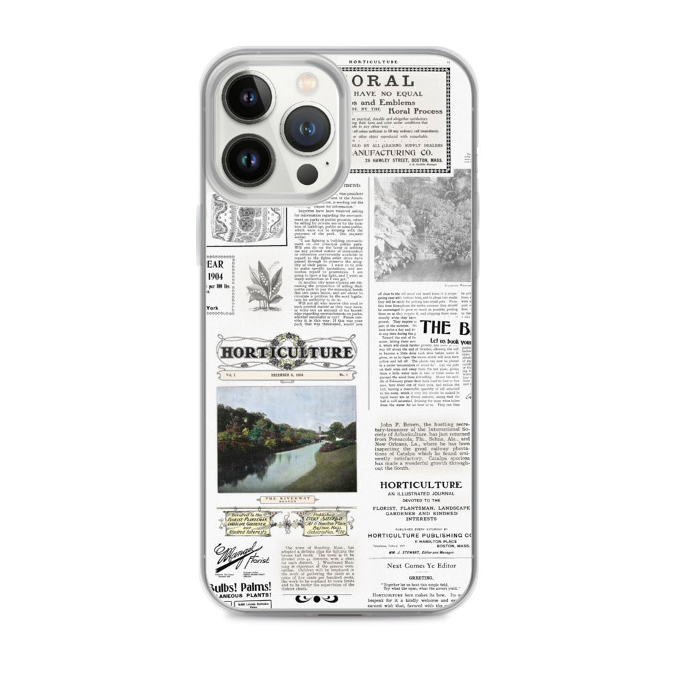 Vintage Horticulture Magazine iPhone Case