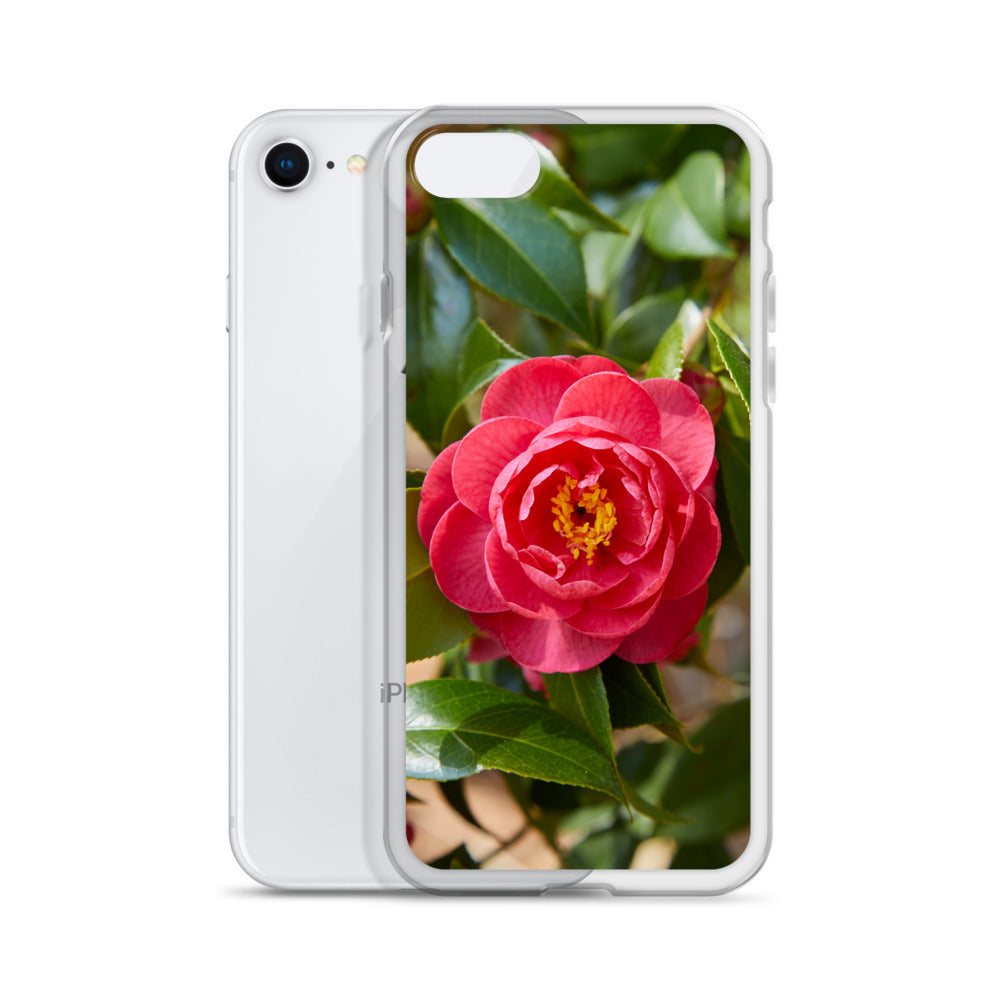 Red Camelia iPhone Case