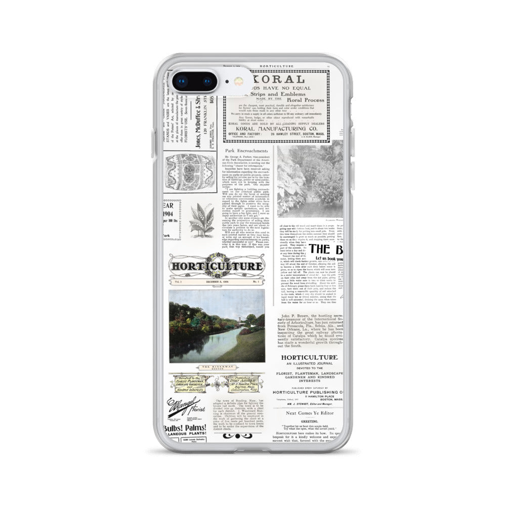 Vintage Horticulture Magazine iPhone Case