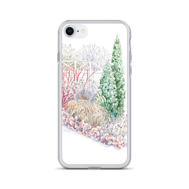 Winter Scene Watercolor iPhone Case