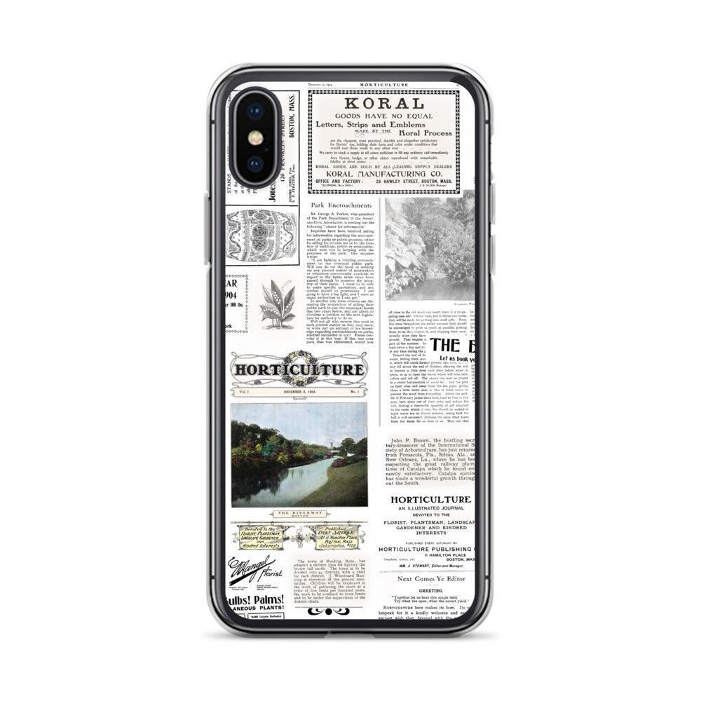Vintage Horticulture Magazine iPhone Case