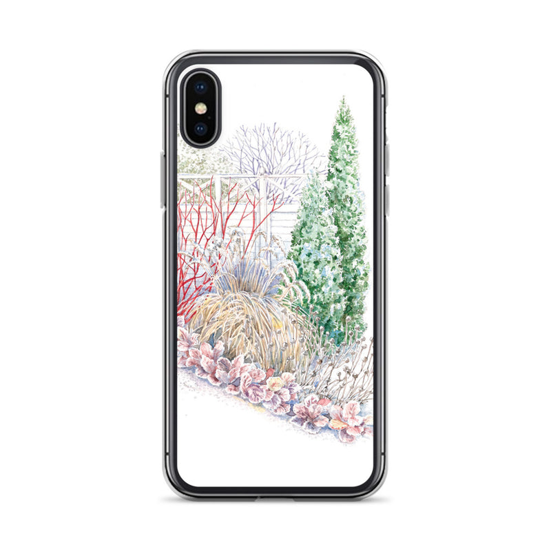 Winter Scene Watercolor iPhone Case
