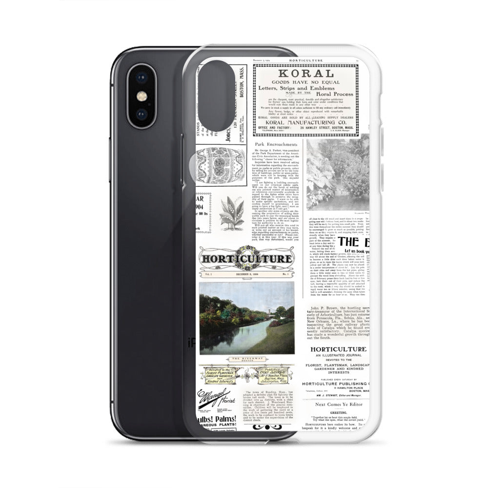 Vintage Horticulture Magazine iPhone Case