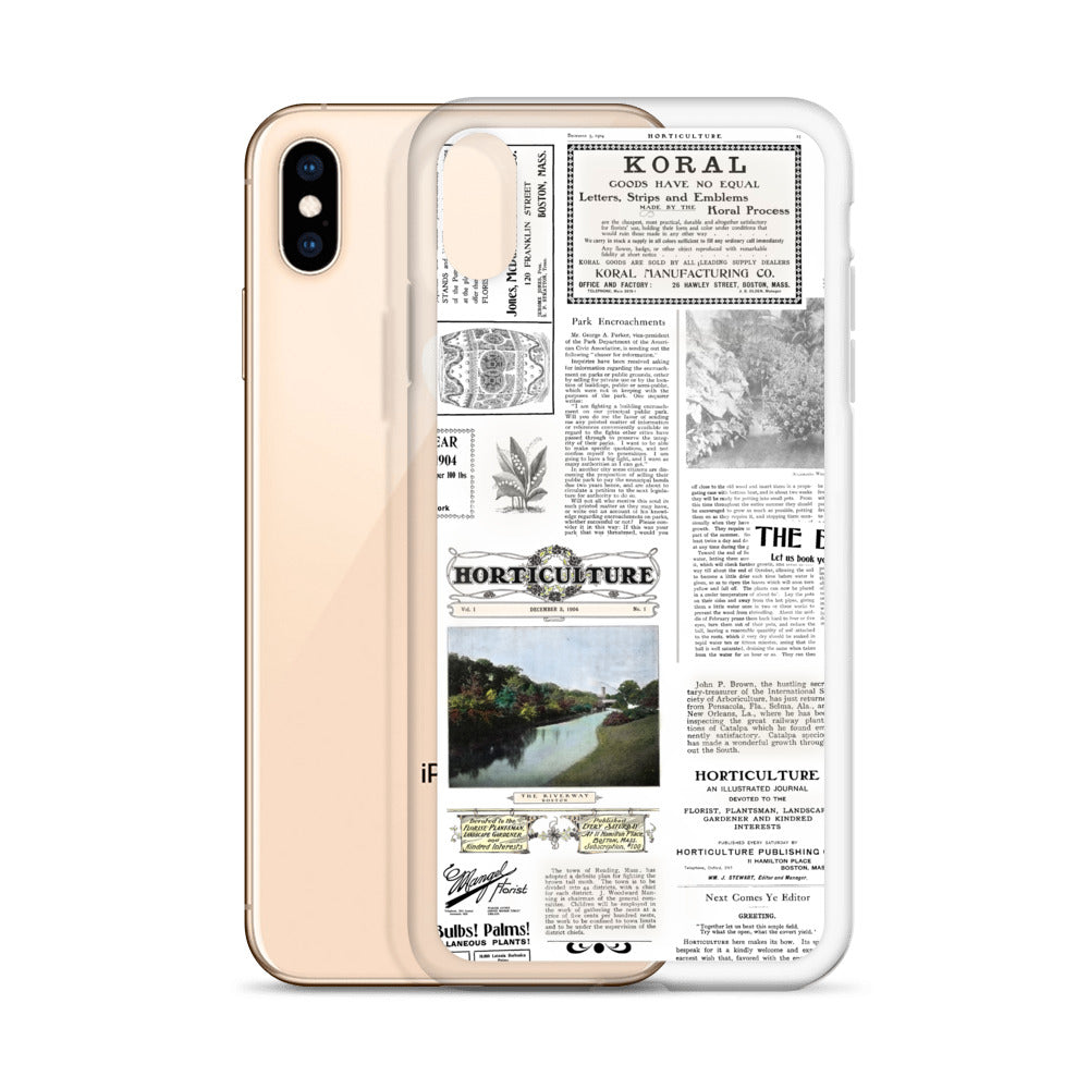 Vintage Horticulture Magazine iPhone Case
