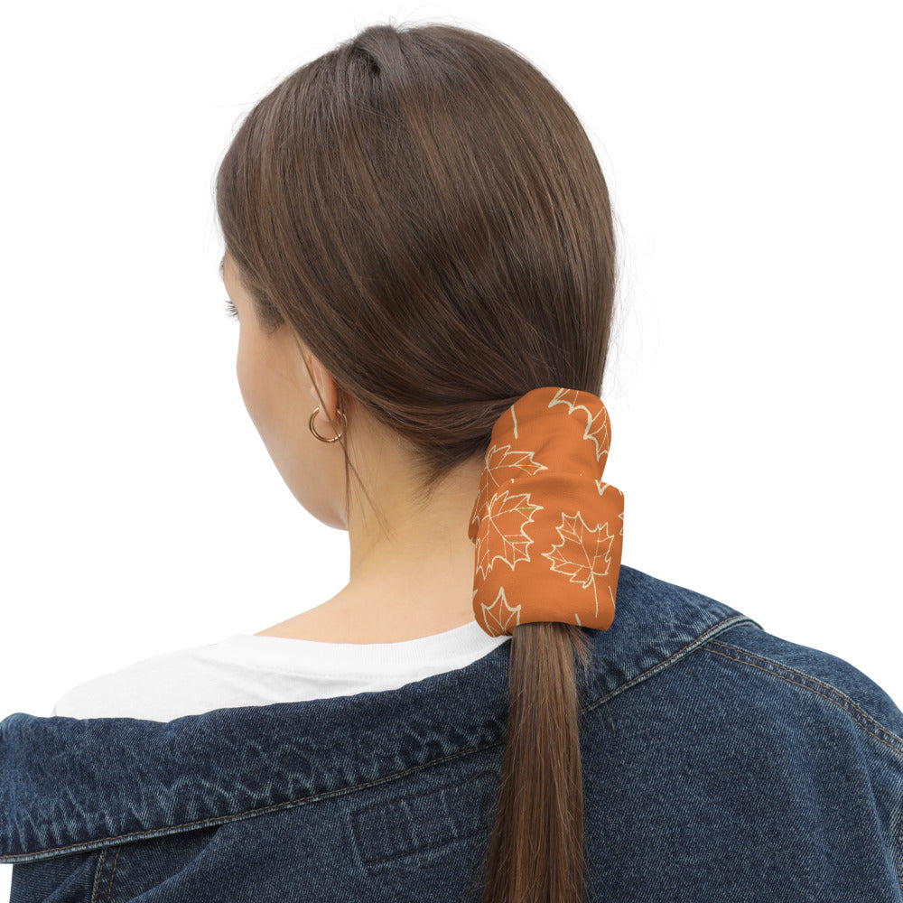 Maple Leaf Neck Gaiter (Almond Oil/Amber Glow)