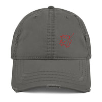 Maple Leaf Distressed Dad Hat