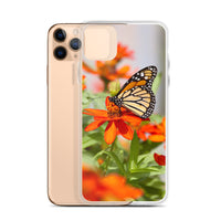 Monarch on Zinnia iPhone Case