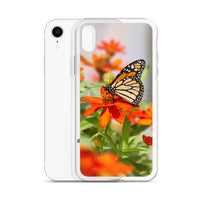 Monarch on Zinnia iPhone Case