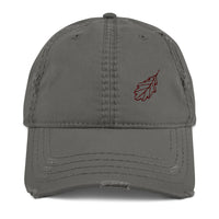 Oak Leaf Distressed Dad Hat