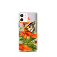 Monarch on Zinnia iPhone Case