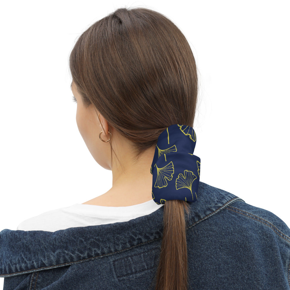 Ginkgo Leaf Neck Gaiter (Green Sheen/Blue Depths)