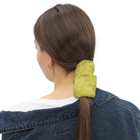Ginkgo Leaf Neck Gaiter (Almond Oil/Green Sheen)