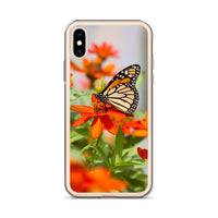 Monarch on Zinnia iPhone Case