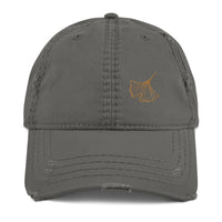 Ginkgo Leaf Distressed Dad Hat