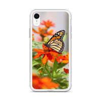 Monarch on Zinnia iPhone Case