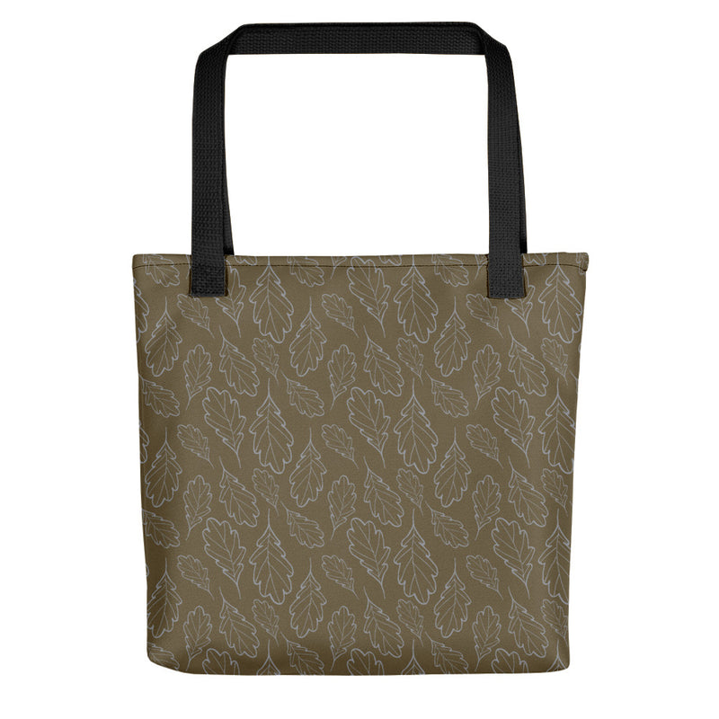 Oak Leaf Tote Bag (Sleet/Military Olive)