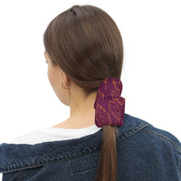 Oak Leaf Neck Gaiter (Amber Glow/Magenta Purple)