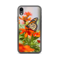 Monarch on Zinnia iPhone Case