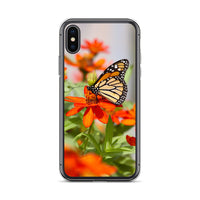 Monarch on Zinnia iPhone Case