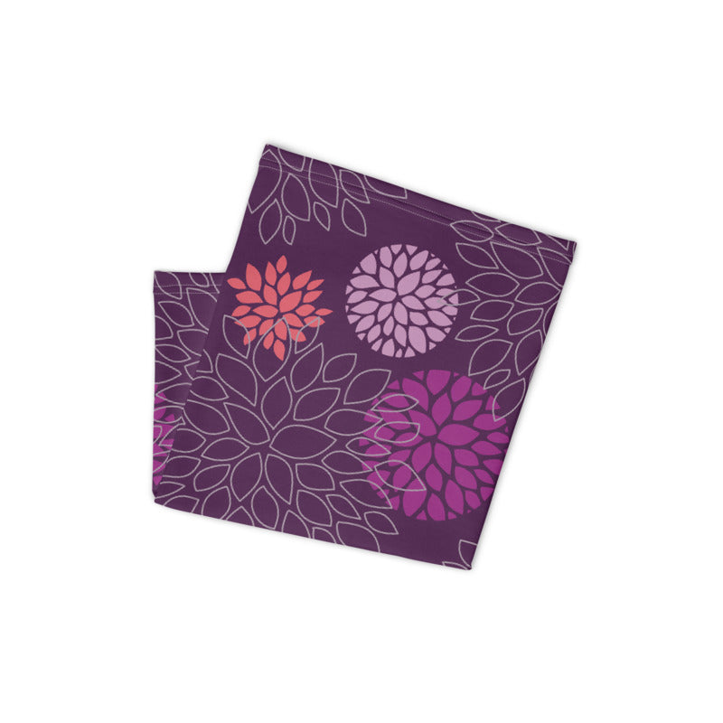Floral Print (Purple) Neck Gaiter