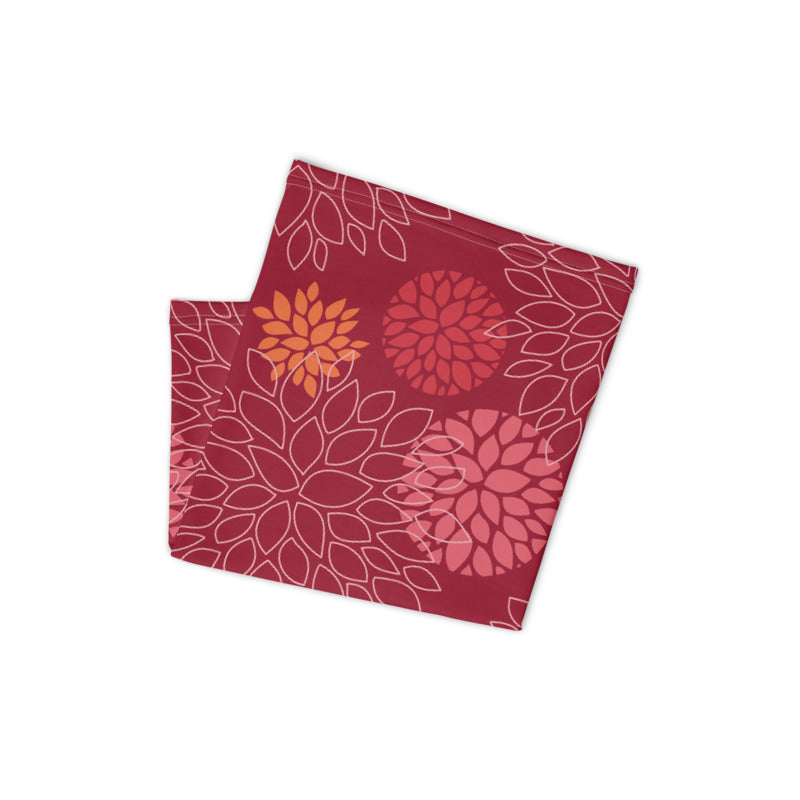 Floral Print (Red) Neck Gaiter