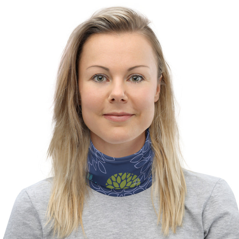 Floral Print (Blue) Neck Gaiter