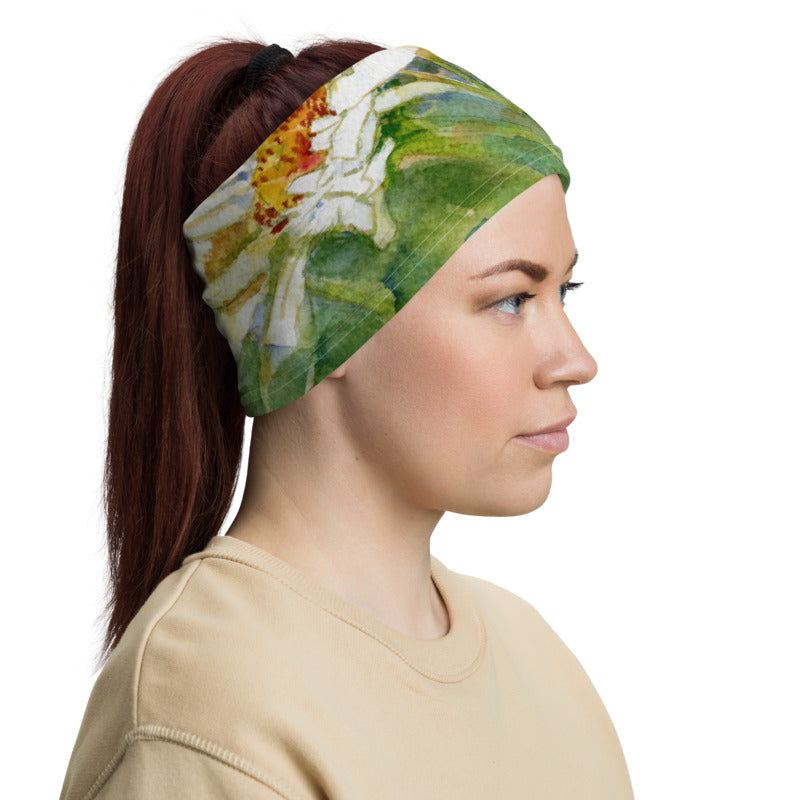 Shasta Daisy Neck Gaiter