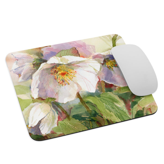 Hellebore Illustration Mouse Pad