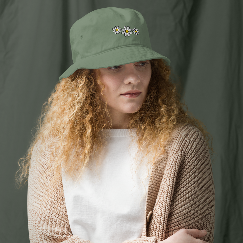 Daisy Trio Organic Cotton Bucket Hat
