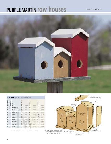 Purple Martin Rowhouses Birdhouse