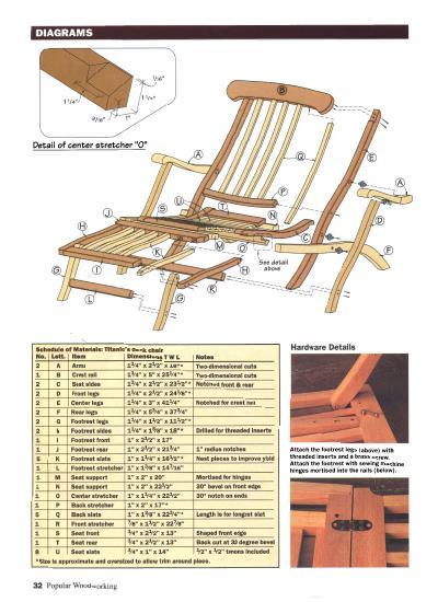 Titanic Deck Chair
