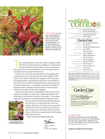 Great Plant Combos Made Easy, Volume 1