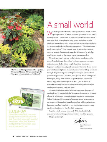 Great Gardens: Solutions for Small Spaces, Volume 1