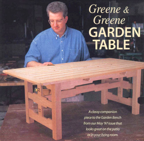 Greene & Greene Garden Table