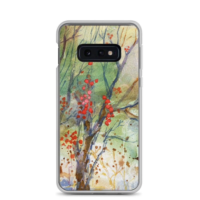 Winter Berries Watercolor Samsung Case
