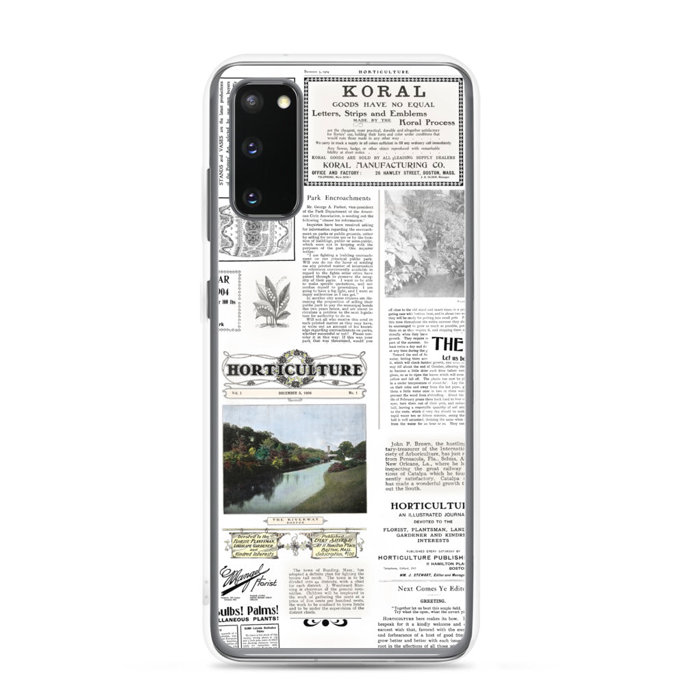 Vintage Horticulture Magazine Samsung Case