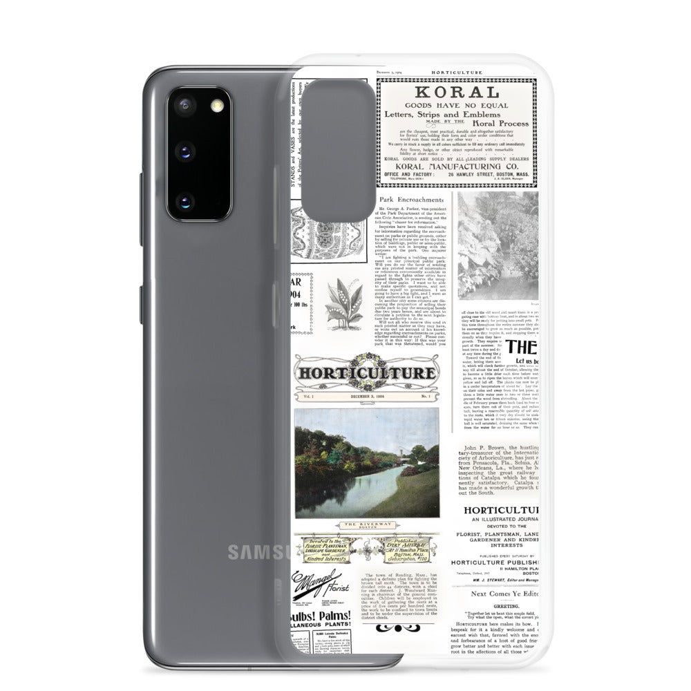 Vintage Horticulture Magazine Samsung Case