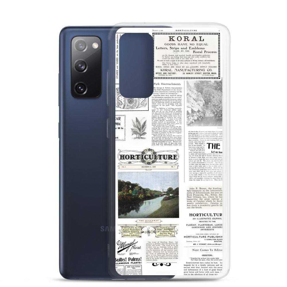 Vintage Horticulture Magazine Samsung Case