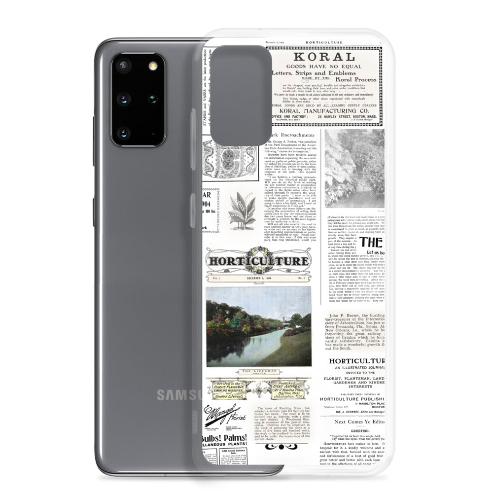 Vintage Horticulture Magazine Samsung Case